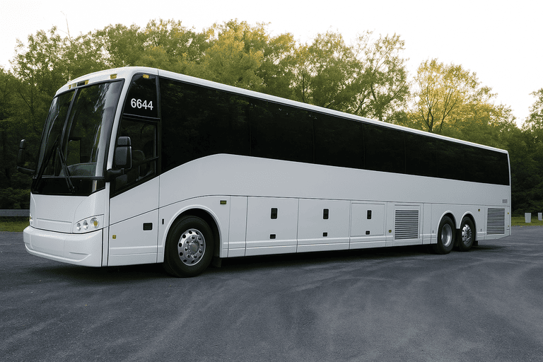 exterior of Columbus Coach Bus Service coach bus