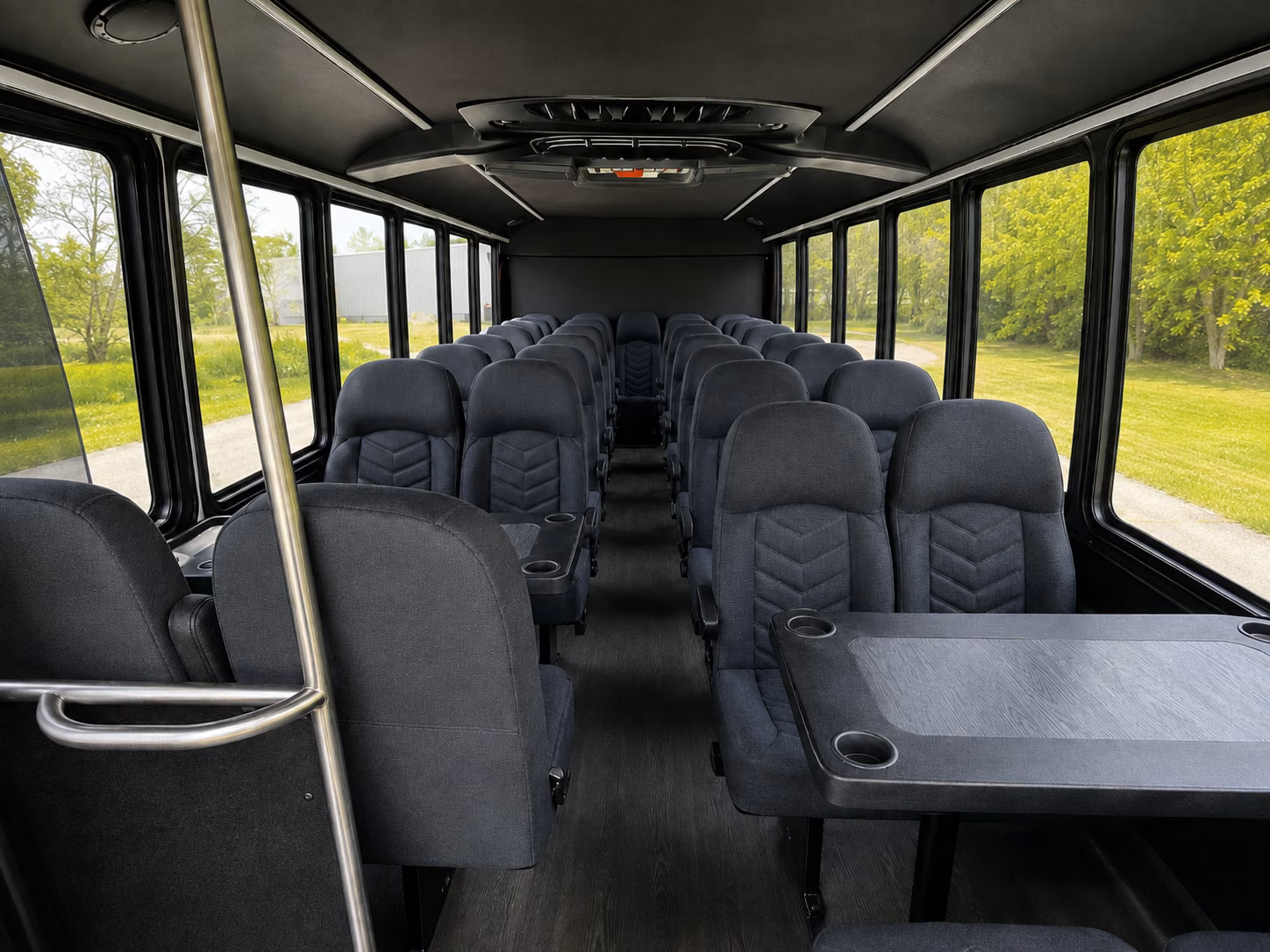 columbus 18 passenger minibus inside