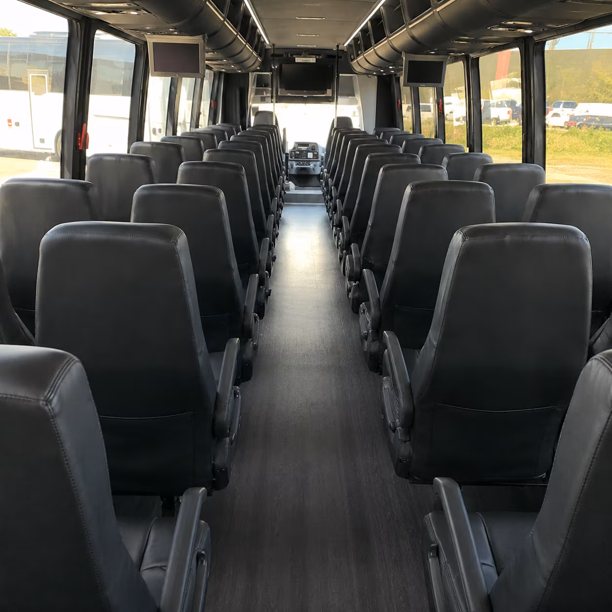 columbus 30 passenger minibus inside