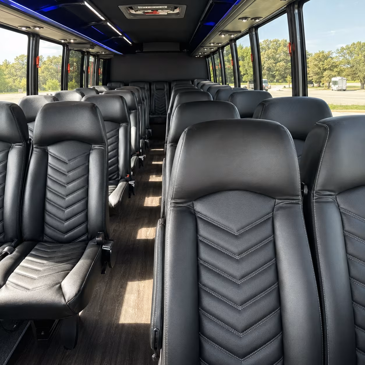 columbus long distance transportation onboard seating