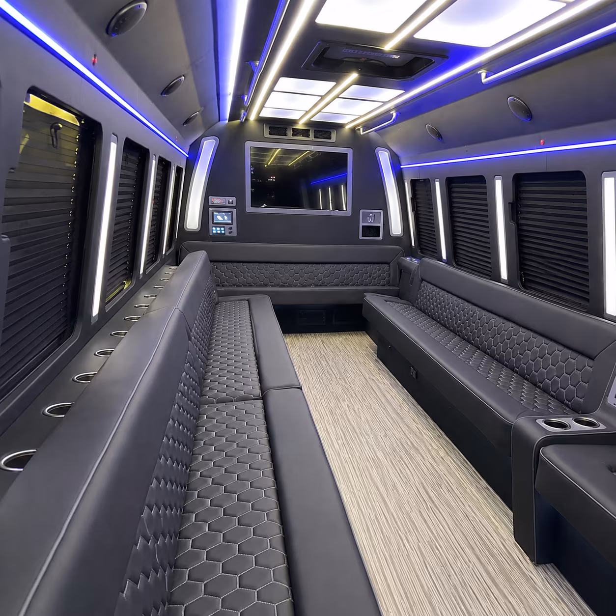 columbus party bus interior