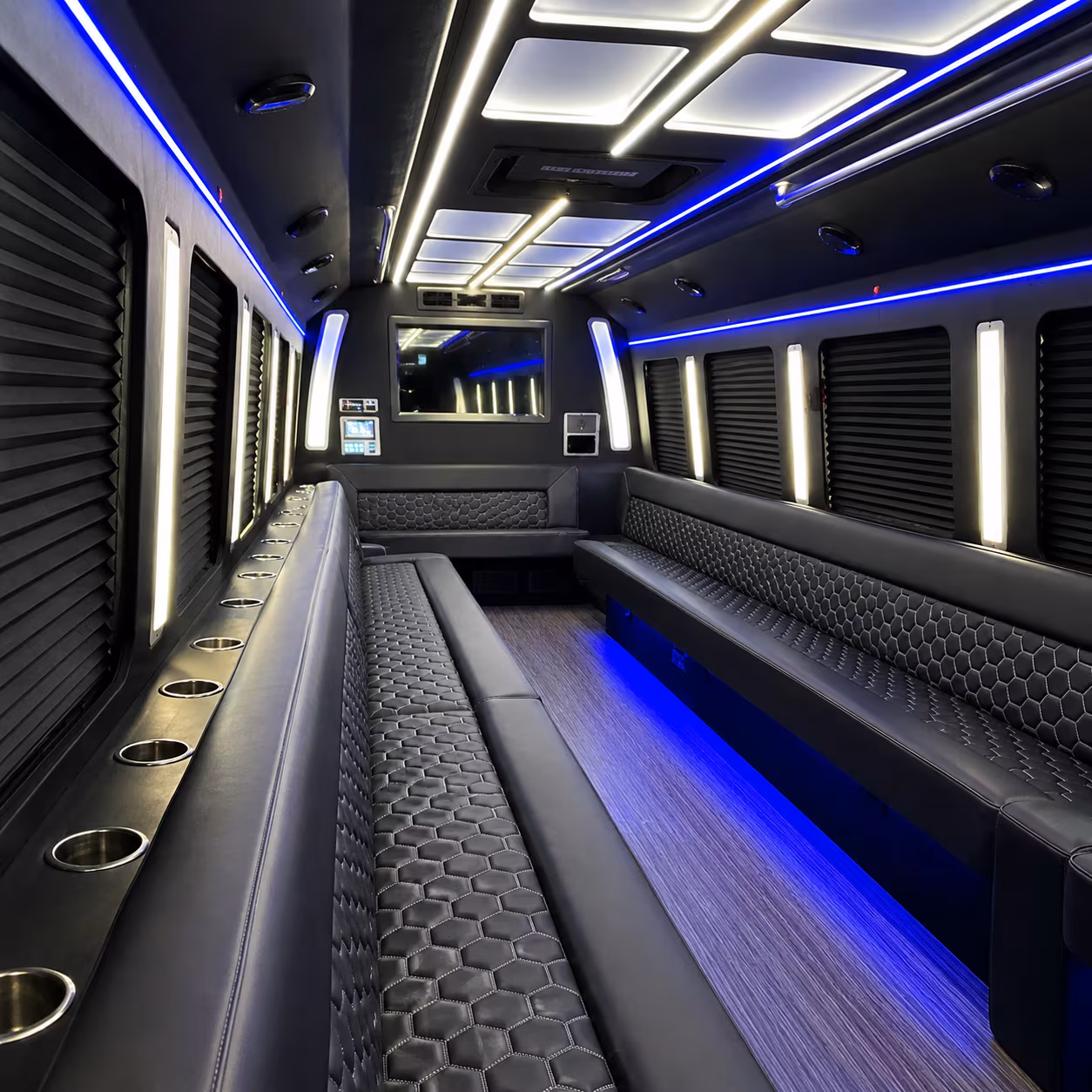 columbus party bus rental interior