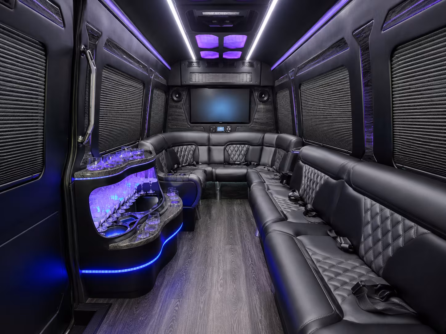 columbus sprinter limousine interior