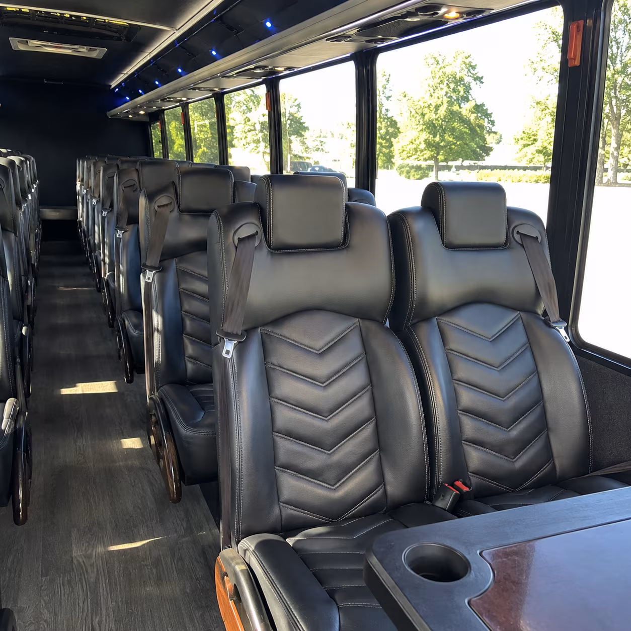 columbus wedding transportation onboard seating